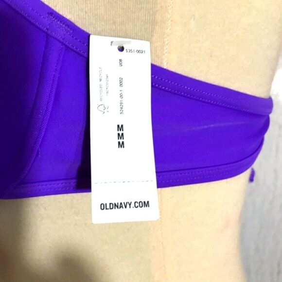 Old Navy NWT Two Piece Purple Bikini Size M - Picture 6 of 9